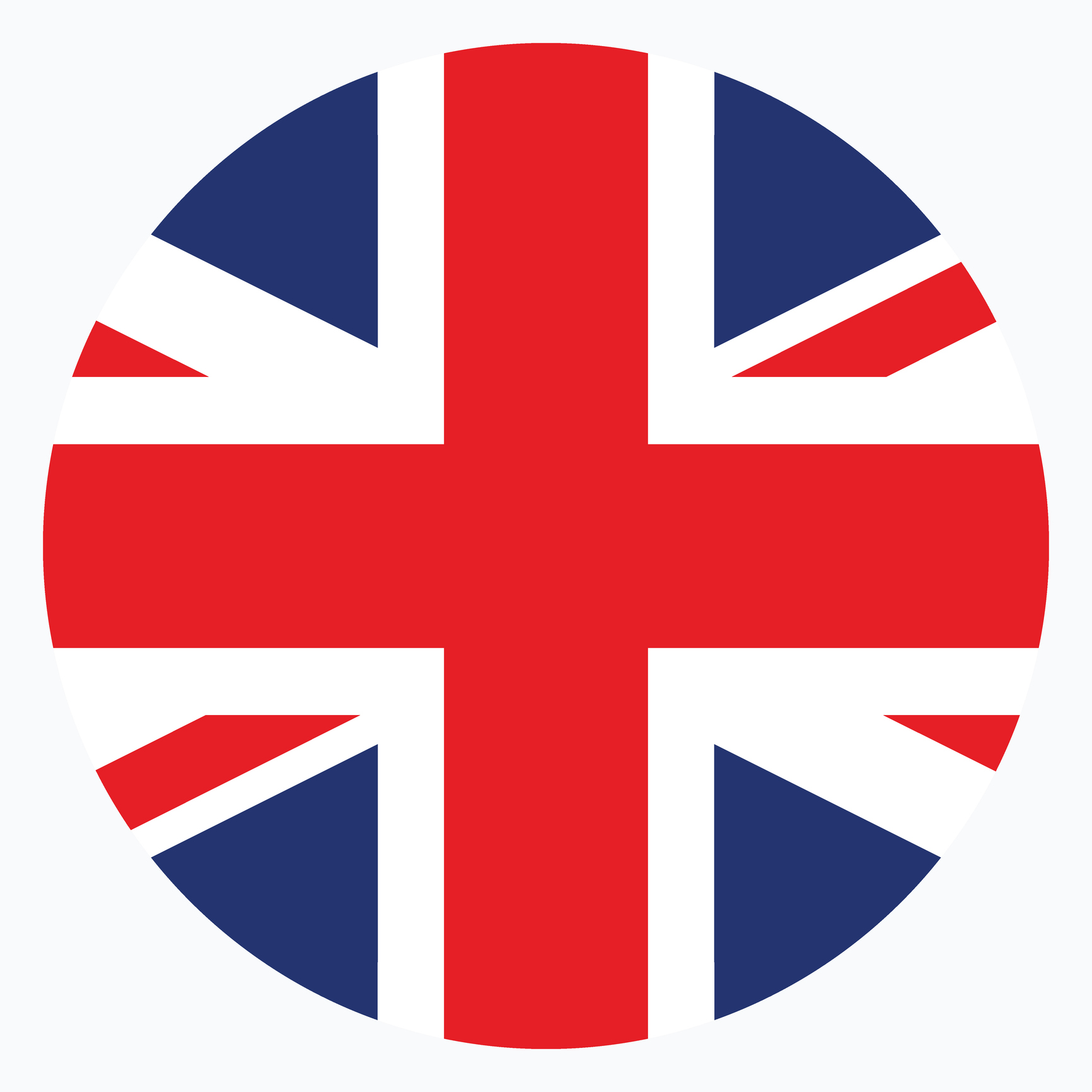 UK Flag. Britain Circle Flag. Flag Icon. Standard Color. Round Flag. 3d Illustration. Computer Illustration. Digital Illustration. Vector Illustration.